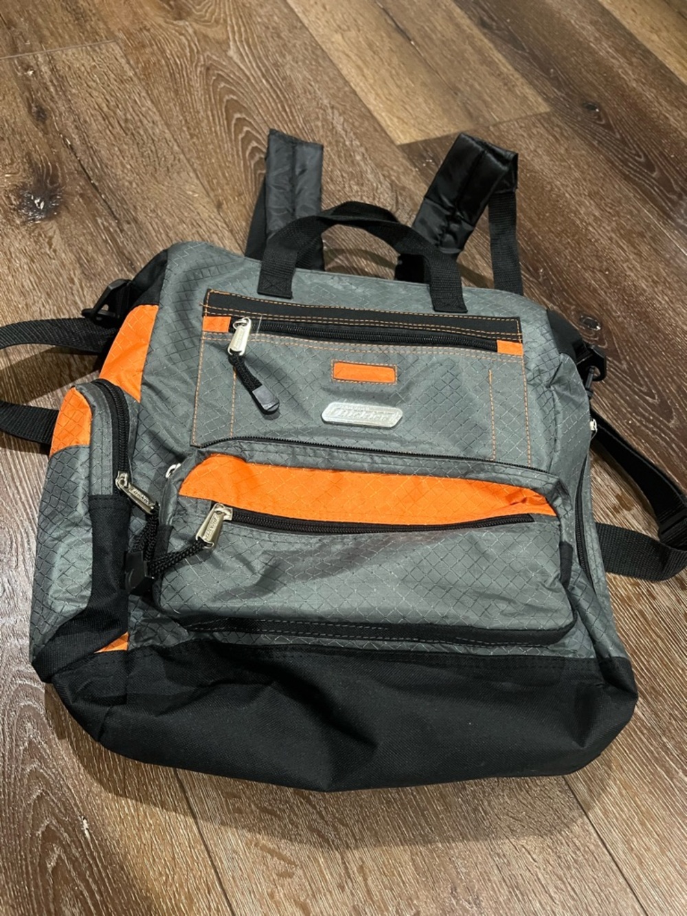 NWOT dickies 3 way backpack / crossbody bag Gray & Orange